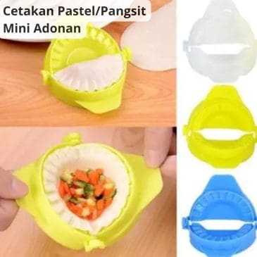Cetakan Pembuat Pangsit Dumpling Pastel Mini Alat Bantu Cetak Adonan