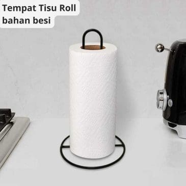 Tempat Tisu Roll Bahan Besi 6mm Uk. 17x17x30cm