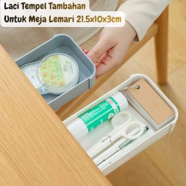 Laci Tempel Tambahan Untuk Meja dan Lemari Size Kecil Dimensi 21.5x10x3cm