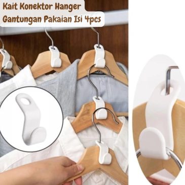 Kait Konektor Hanger Gantungan Pakaian Isi 4pcs