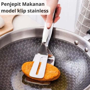 Penjepit Makanan Model Klip Bahan Stainless Steel