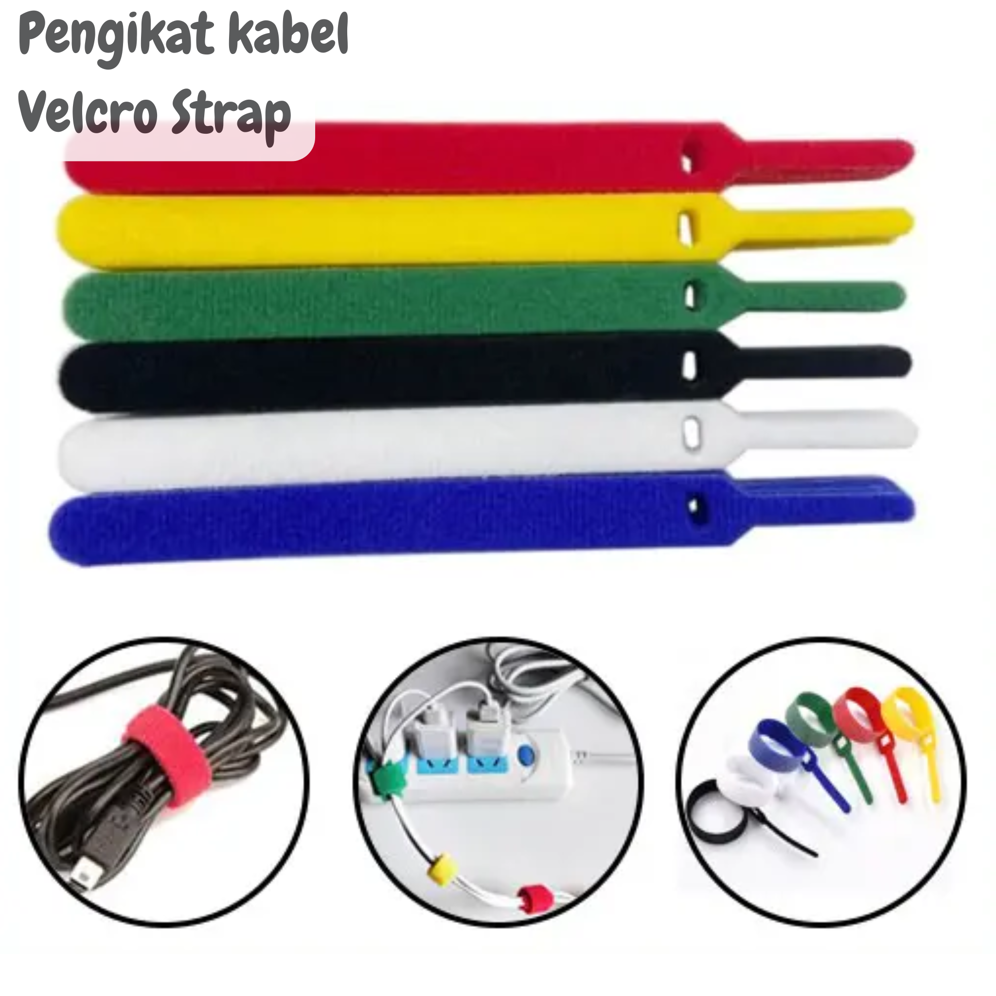 Pengikat Kabel Velcro Strap