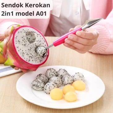 Sendok Kerokan Serutan Buah 2in1 Model A01