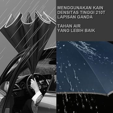 Payung terbalik Kazbrella - Gambar 9
