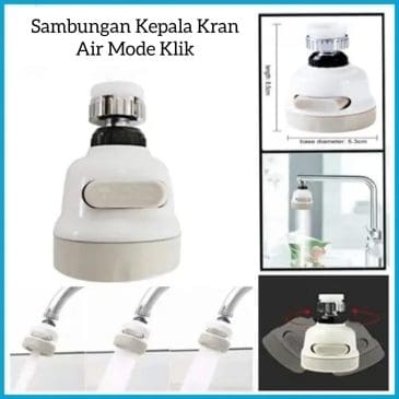 Sambungan Kepala Kran Air Mode Klik