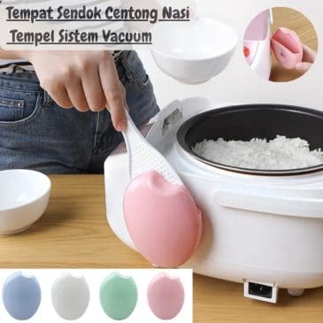 Tempat Sendok Centong Nasi Untuk Magicom Tempel Sistem Vacuum