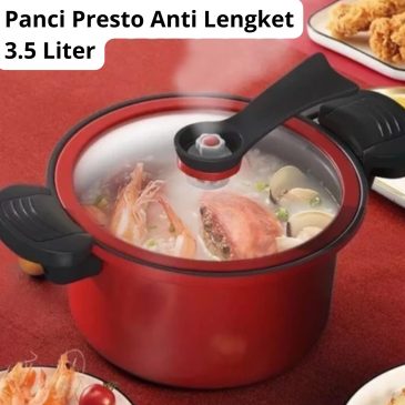 Panci Presto Anti Lengket 3.5 Liter Dimensi 22x12cm