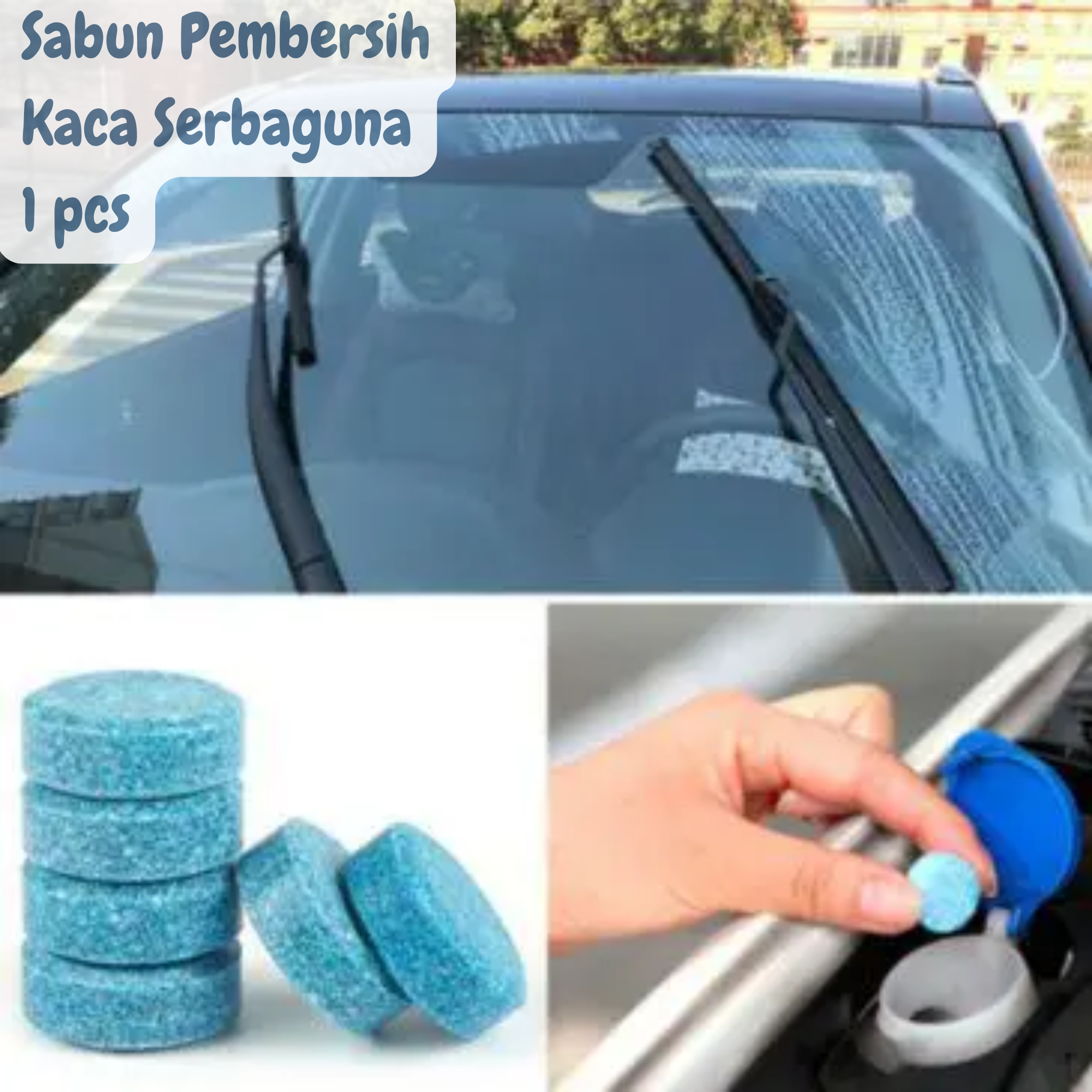Sabun Pembersih Kaca Serbaguna 1 Tablet