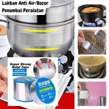 Lakban Aluminium Foil Penambal Anti Air dan Anti Bocor Tahan Panas