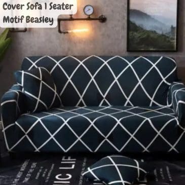 Cover Sarung Penutup Sofa Motif Beasley Uk. 1 Seater 90-140cm