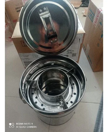 Dandang Bakso Mini + Irus Stainless Steel Uk. Dia. 22cm Tinggi 23cm ( Tanpa Sendok)