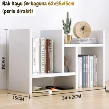 Rak Kayu Serbaguna 62x35x15cm