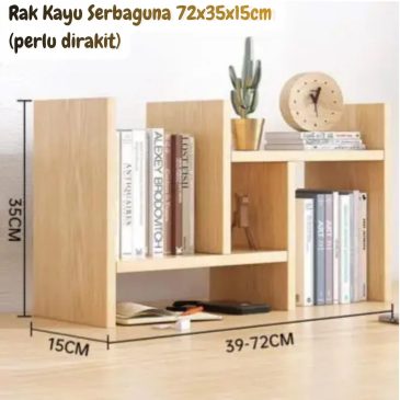 Rak Kayu Serbaguna 72x35x15cm