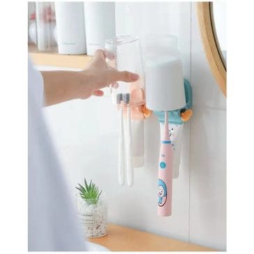 Dispenser Odol set Tempat Sikat Gigi - Gambar 7