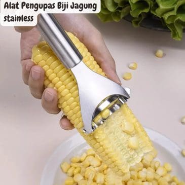 Alat Pengupas Pelipir Biji Jagung Hawaii Stainless Steel