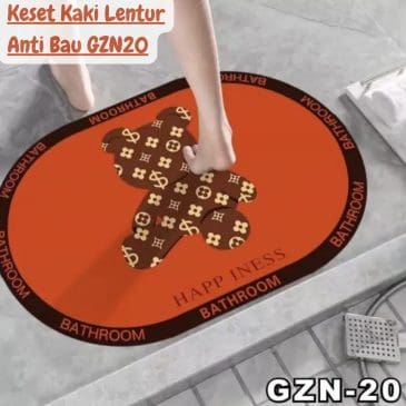 Keset Kaki Diatomite Lap Kaki Lentur Anti Bau GZN20