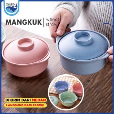 Mangkuk Jerami tutup 2IN1 - Gambar 3