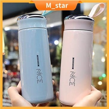 Botol Minum Kaca Bening Termos Nice - Gambar 2