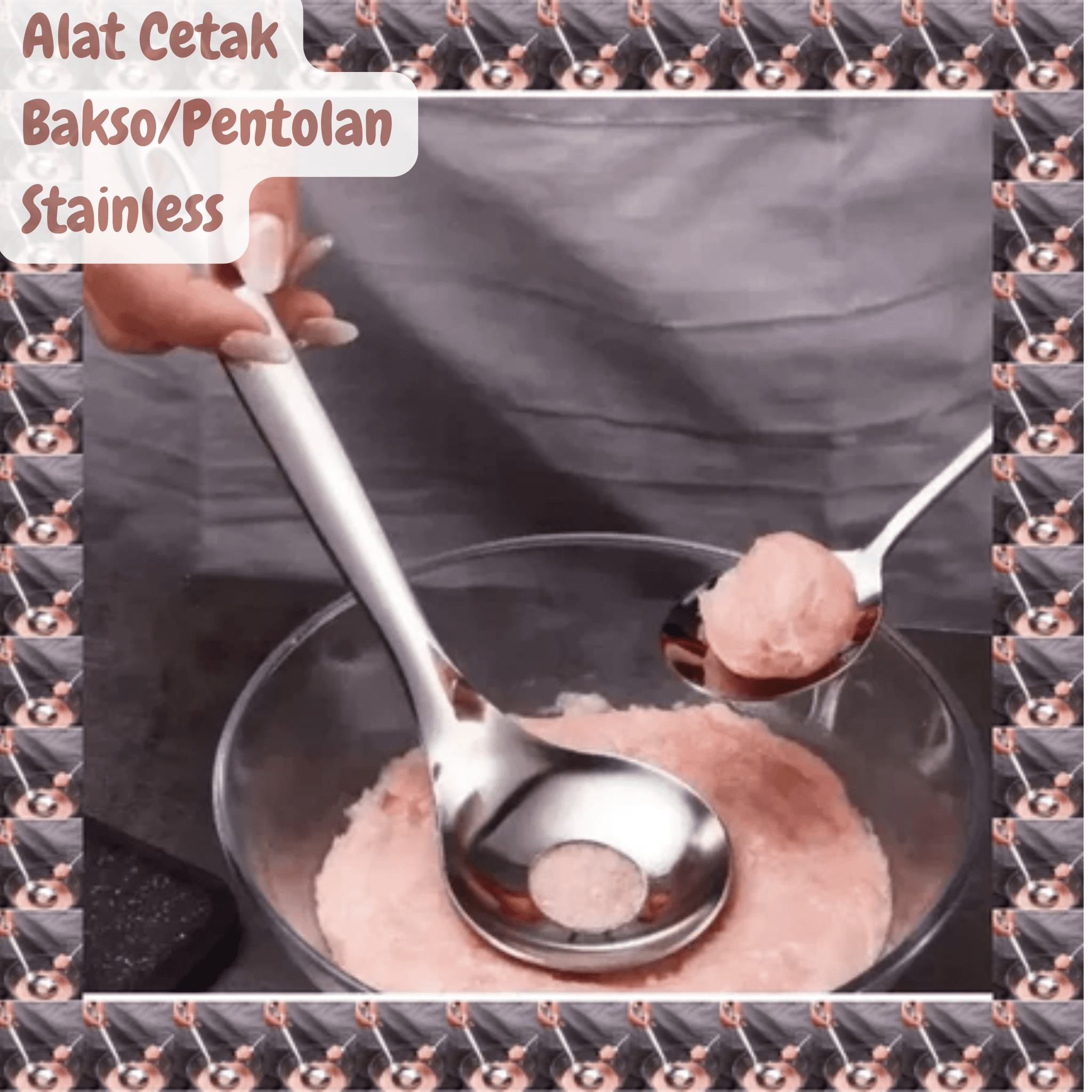 Alat Cetak Bakso dan Pentolan Shape Hole Stainless Steel