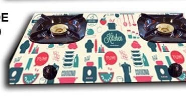 Stiker Kompor gas 2 tungku J09