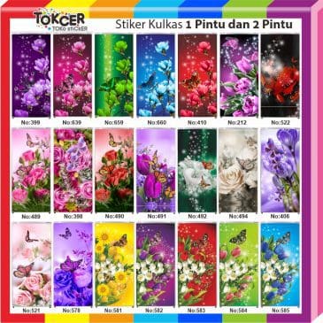 Stiker Kulkas 1 Pintu Motif 492 Uk. 60x120cm (Jika Mau Full Body Order 3pcs) - Gambar 2