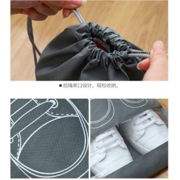 Kantong penyimpanan sepatu travelling - Gambar 3