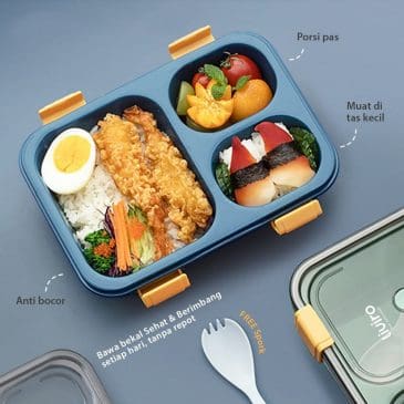 Kotak bekal/Kotak Makan Siang Sekat