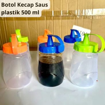 Botol Kecap Saus Mayones Anti Tumpah Plastik 500ml TP1