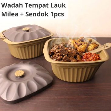 Wadah Makanan Tempat Lauk Milea Bahan Plastik Free Sendok
