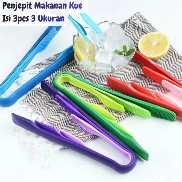 Penjepit Makanan Kue Gorengan Bahan Plastik Isi 3pcs 3 Ukuran