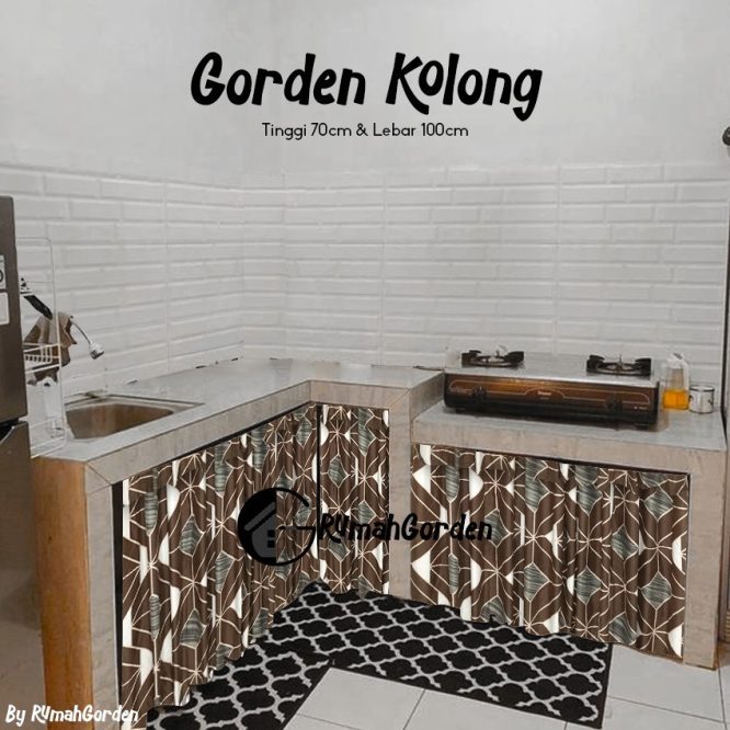 Gorden kolong dapur hexa brown