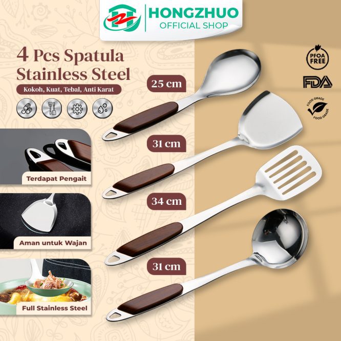 Spatula lubang stenlis