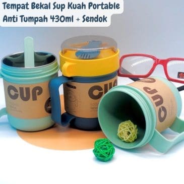 Tempat Bekal Sup Kuah Portable Milea Anti Tumpah 430ml Free Sendok