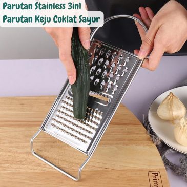 Parutan Stainless Steel 3in1 Parutan Keju Coklat Sayur dan Buah 3 Pisau Greter
