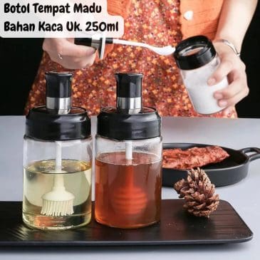 Botol Tempat Madu Bahan Kaca Uk. 250ml