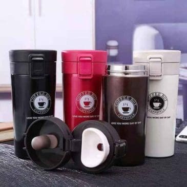 Termos Mini Model Mug Vacuum Tumbler Tahan Panas dan Dingin Kapasitas 380ml