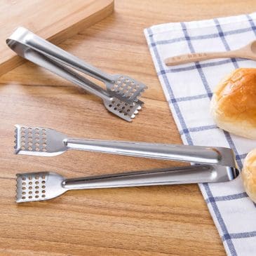 Penjepit Makanan Kue Gorengan Stainless Steel Kotak - Gambar 5