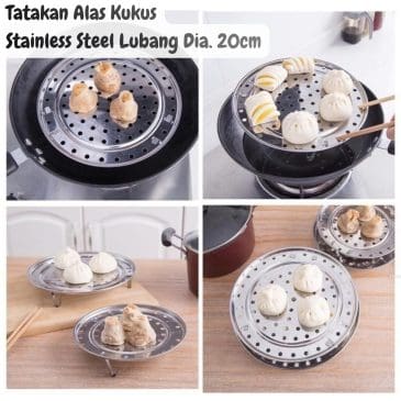 Tatakan Alas Kukus Stainless Steel Lubang Dia. 20cm