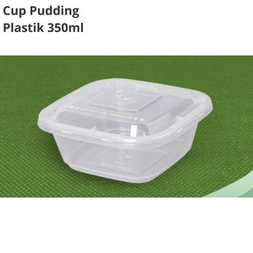 Cup Pudding Plastik Serbaguna 350ml