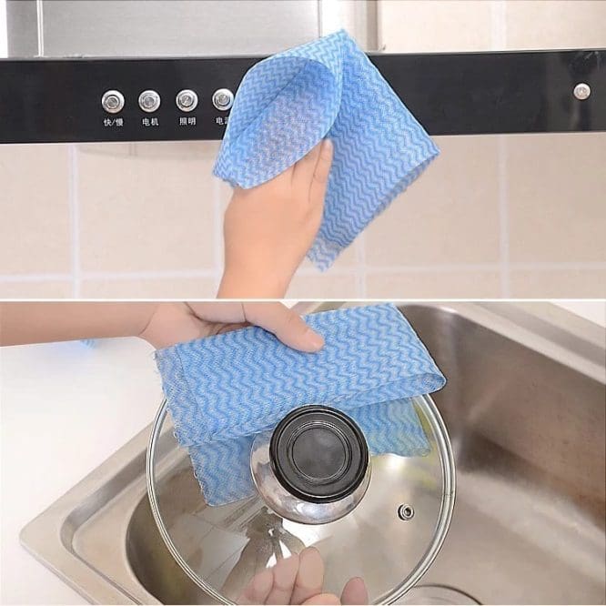 Kain Lap Gulung Non Woven Kain Tissue Roll Pembersih Sekali Pakai - Gambar 2