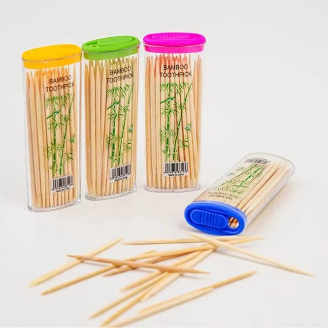 Tempat Tusuk Gigi + Isi 50pcs Rectangle