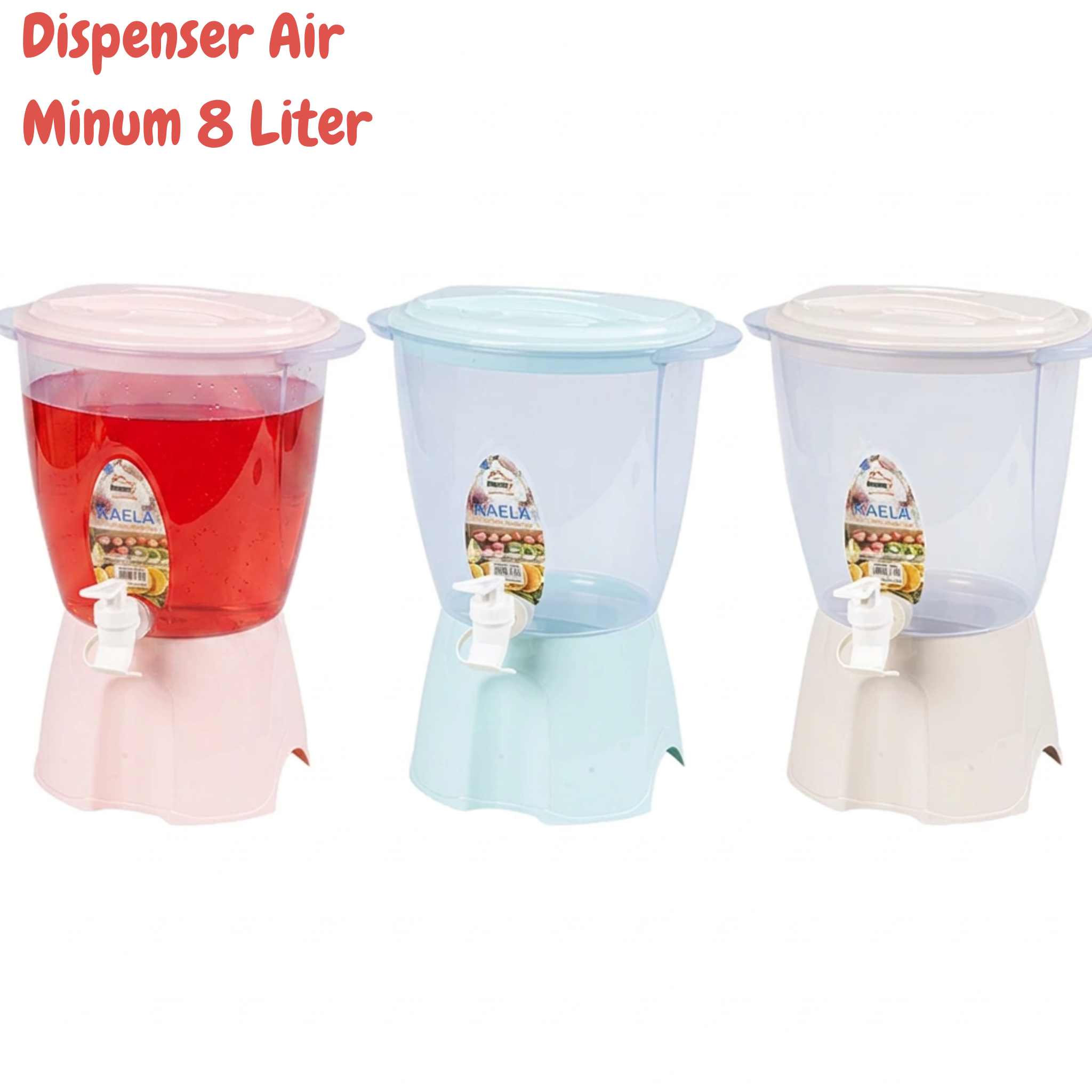 Hommy Dispenser Air Minum Minimalis Serbaguna Kapasitas 8 Liter Bahan Plastik