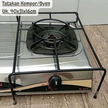 Tatakan Kompor Tatakan Oven Single Besi 8mm Size 40x31x16cm
