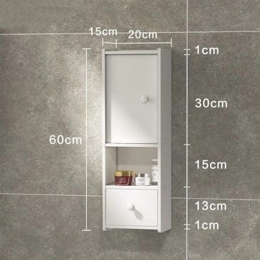 Rak Kamar Mandi Milea M1051 Serbaguna Bahan Papan MDF