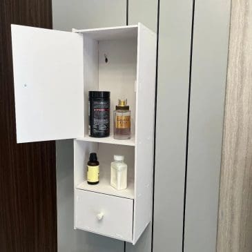 Rak Kamar Mandi Milea M1051 Serbaguna Bahan Papan MDF - Gambar 3