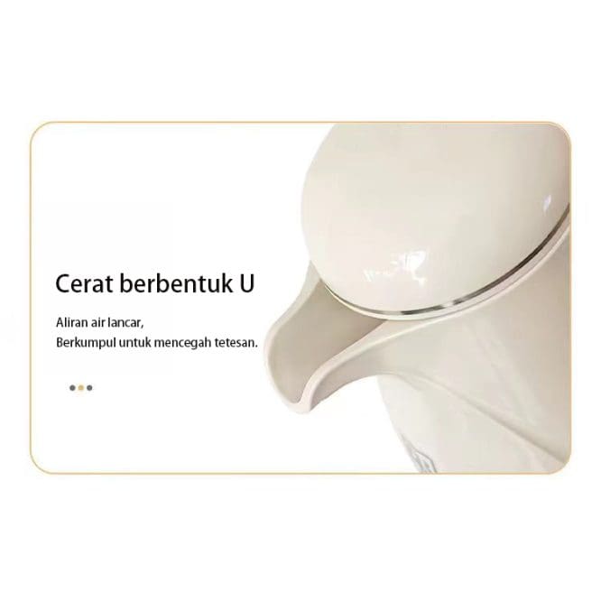 Termos Air Water Jug Body Luar Bahan Plastik Dalam Bahan Kaca Kapasitas 1 Liter - Gambar 4