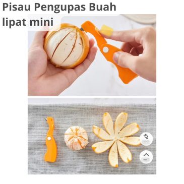 Pisau Pengupas Buah Serbaguna Lipat Mini