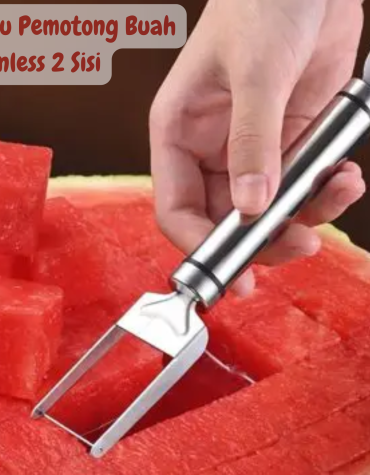 Pisau Alat Pemotong Buah Semangka dan Melon Stainless Steel 2 Sisi