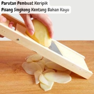 Parutan Pembuat Keripik Pisang Singkong Kentang Bahan Kayu