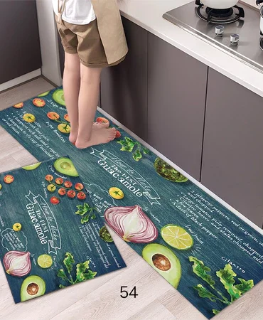 1 Set isi 2pcs Keset Lantai Dapur 2in1 JKD-010 Keset Panjang 120x40cm / Keset Pendek 60x40cm variasi 54